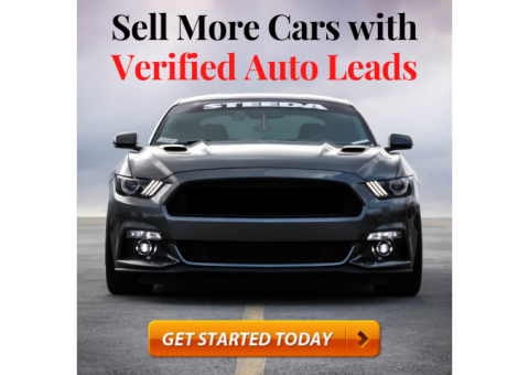 Sell More Cars with Verified Auto Leads