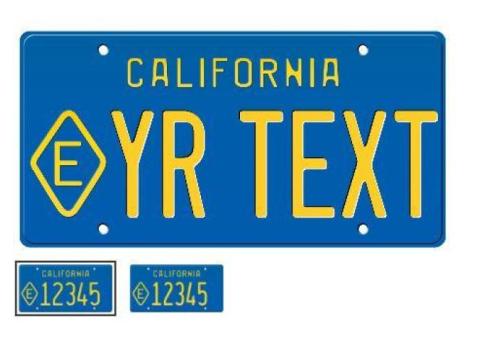 1974 State Exempt California License Plate