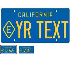 1974 State Exempt California License Plate