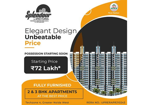 Amazing 2 BHK Apartments by Apex Splendour in Greater Noida West