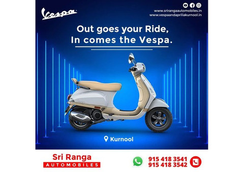 Vespa Elegance Colors Sales & Services in Kurnool
