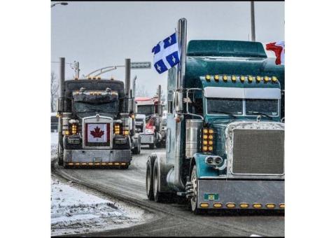 Support the Trucker Freedom Convoy with your Bitcoin or Ethereum