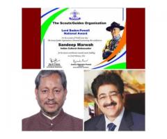 Sandeep Marwah Honored with Lord Baden Powell National Award