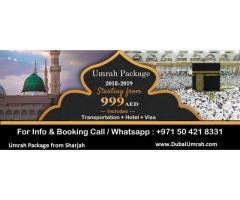 Cheapest Umrah Packages from Sharjah 2022