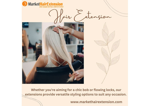 White Blonde Hair Extension