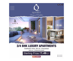 Amazing 3 BHK Residential Apartments in Ghaziabad by Apex Quebec