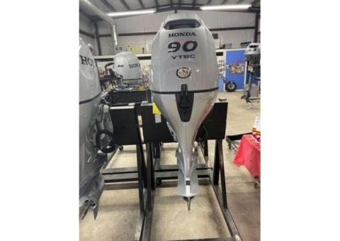 Used Honda 90 HP 4 Stroke Outboard Motor Engine