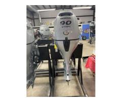 Used Honda 90 HP 4 Stroke Outboard Motor Engine