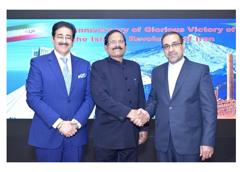 Sandeep Marwah Special Guest at Iran National Day Celebration