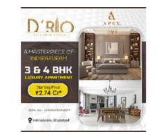 Beautiful 3 BHK Apartments in Ghaziabad by Apex Drio