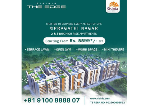 Flats For Sale In Pragathi Nagar | The Edge by Risinia