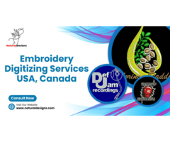 Embroidery Digitizing Service In USA : Natural Designz