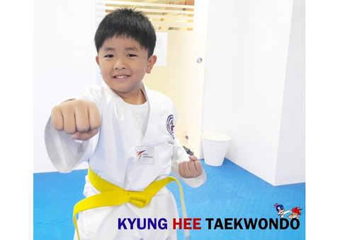 TKD straight punch, low block, front kick, knife hand strikes etc.