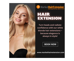 White Blonde Hair Extension