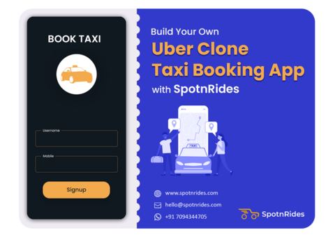 Taxi Booking App Development Service like Uber By SpotnRides
