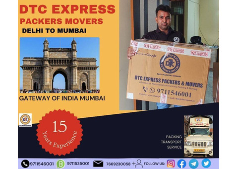 Book Packers and Movers in Delhi to Mumbai, Book Now Today