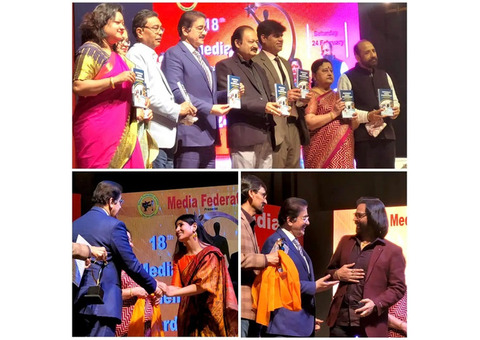 Sandeep Marwah Presents Media Excellence Awards at Media Federation