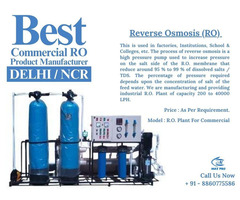 Best Commercial RO Product Manufacturer in Delhi NCR