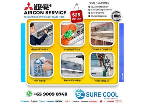 Mitsubishi Aircon Servicing in Singapore