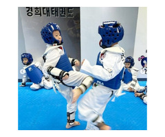 With regular practice, TKD students will be flexible and stronger