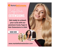 Curly Tape in Hair Extensions in USA