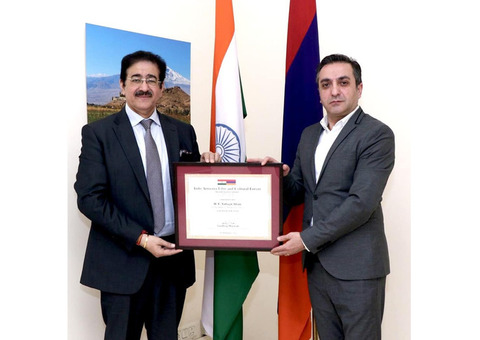 ICMEI Nominates Ambassador Vahagn Afyan as Patron of Indo Armenia Film