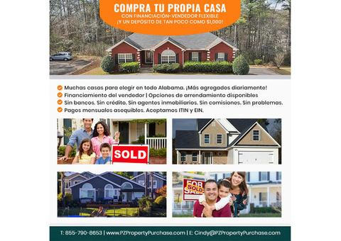 COMPRE LA CASA DE SUS SUEÑOS CON FINANCIACIÓN DEL VENDEDOR