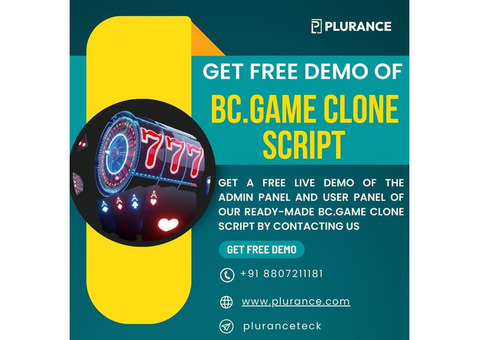 Avail the free live demo of plurance’s bc.game clone script