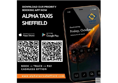 Book a Taxi Online with Alpha Taxi Sheffield