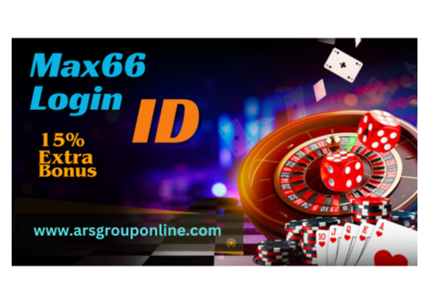 Get Max66 Login ID  With 15% Welcome Bonus