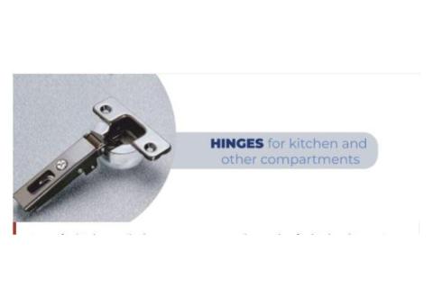 Hinges for kitchen and other compartments