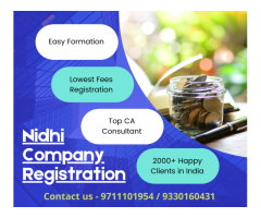 Nidhi Company Registration Online Consultant and Fees