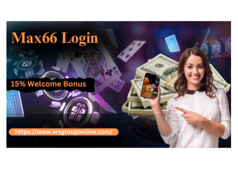 Get Max66 Login ID  With 15% Welcome Bonus