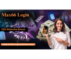 Get Max66 Login ID  With 15% Welcome Bonus