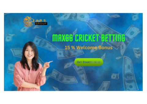 Get Your Max66 Cricket Betting ID With 15% Welcome Bonus