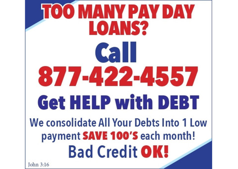 TOO MANY PAY DAY LOANS?