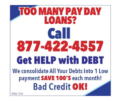 TOO MANY PAY DAY LOANS?