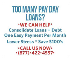 TOO MANY PAY DAY LOANS?