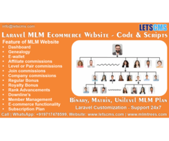 Unilevel MLM solution built with Laravel and Customizations