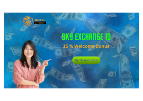 Get Your Sky Exchange ID In India With 15% Welcome Bonus