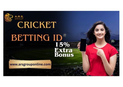 Best Cricket Betting ID  Services With 15% Welcome Bonus