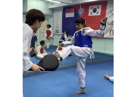 TKD kicking drills helps students develop a sense of timing in kicks