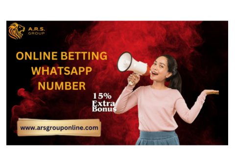 Grab your Online Betting Whatsapp Number with 15% Welcome Bonus