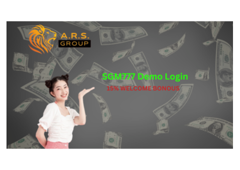Experience The SGM777 Demo Login ID With 15% Welcome Bonus