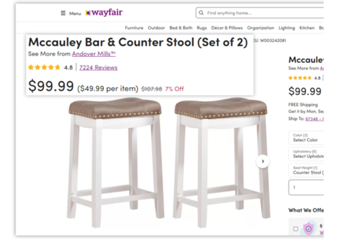 Scrape Wayfair Product Data