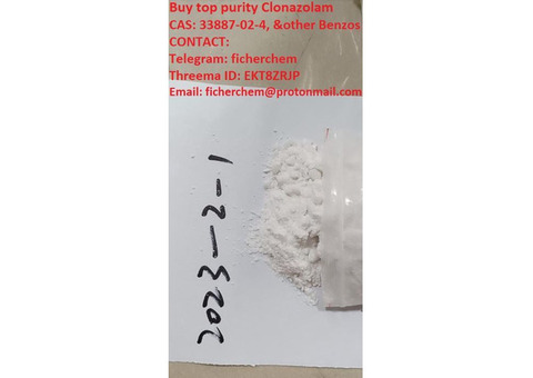 Clonazolam for sale online, CAS: 33887-02-4; (Telegram: @ficherchem)