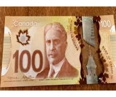 Buy Counterfeit CAD $100 Bills Online