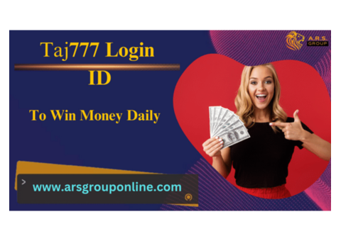 Get Online Access to your Taj777 Login ID