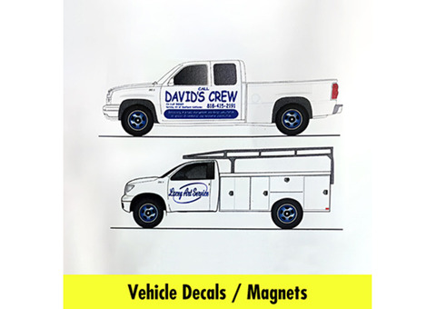 Magnetic vehicle signs in Los Angeles