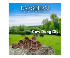 cow dung diya